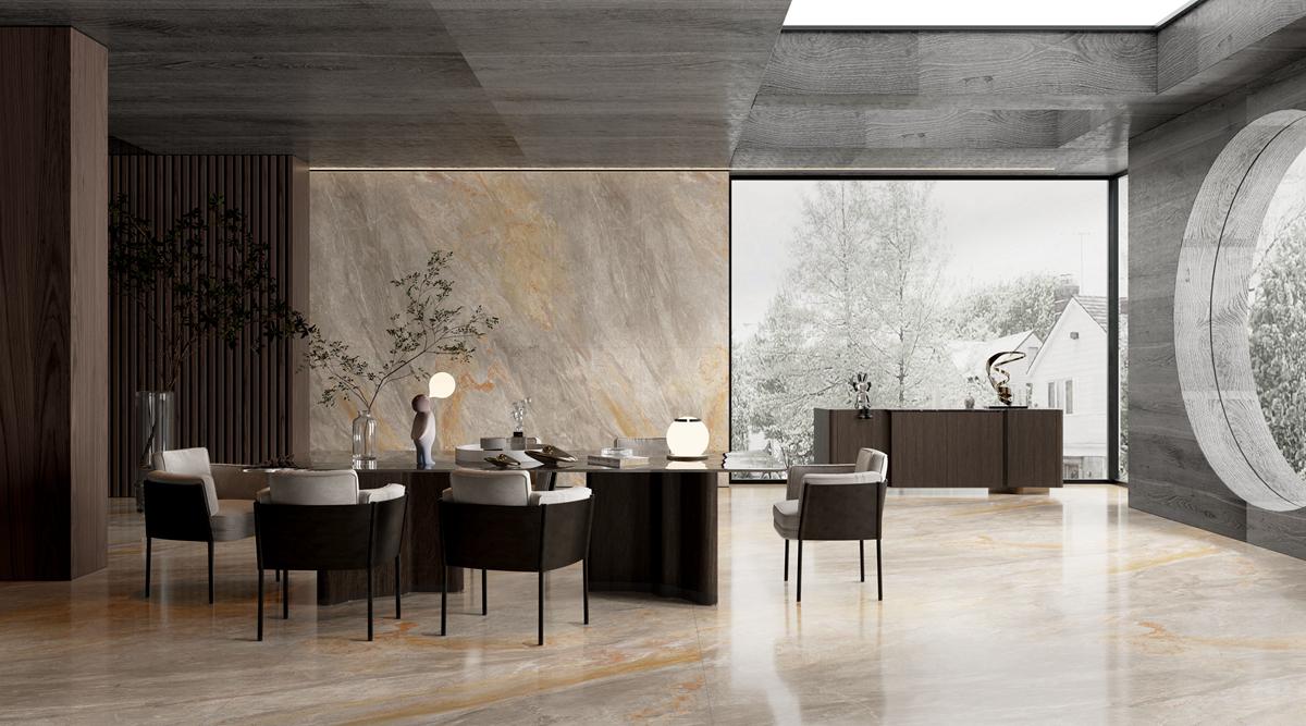 新品推介丨能強900×1800mm現(xiàn)代瓷磚，盡顯空間奢華格調