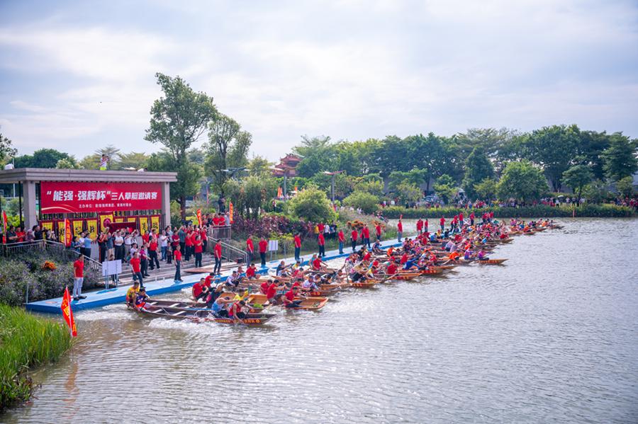 熱愛與傳承！“能強杯”三人龍舟賽激燃陶都佛山南莊